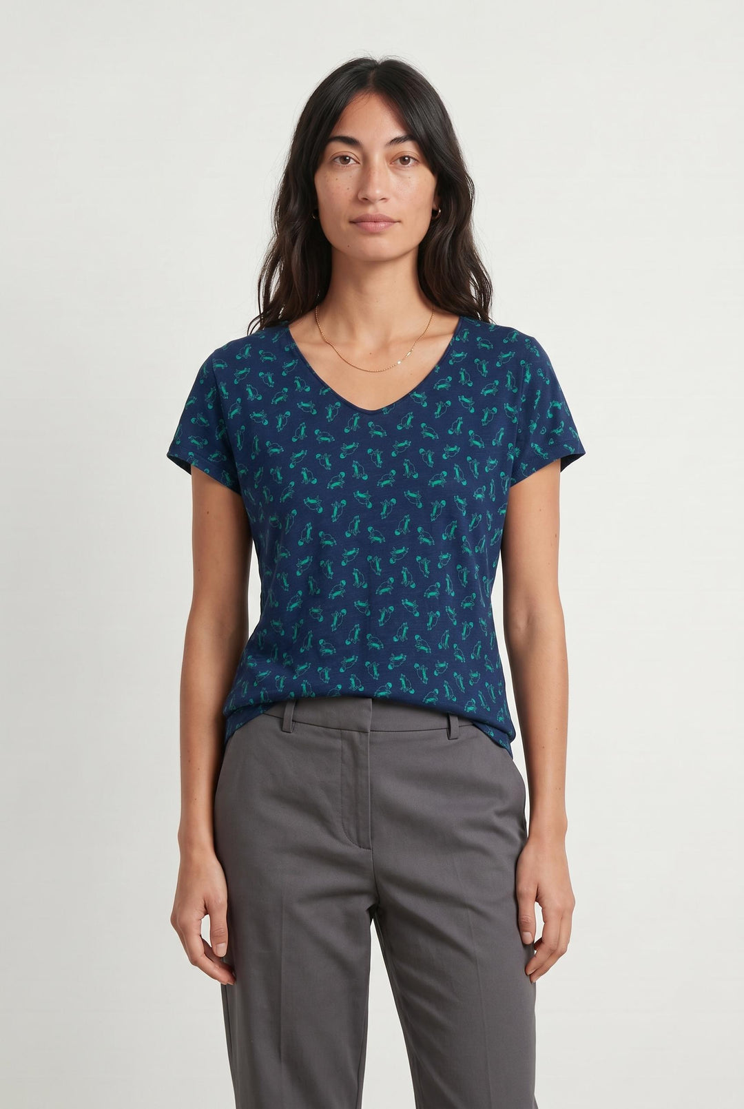 Tee-shirt Bleu et Vert - Taille M/38 de la marque Kookai | PARAD107033 - Vendu par Paradigme - Image 1