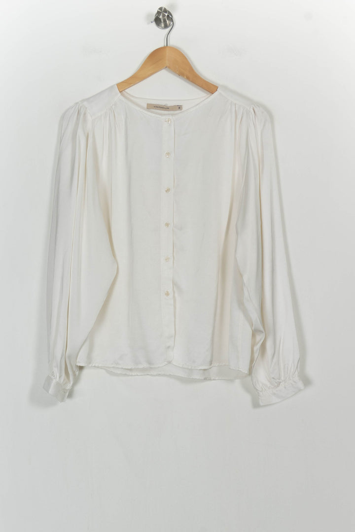 Blouse Blanche - Taille M/38 de la marque La Fée Maraboutée | PARAD107037 - Vendu par Paradigme - Image 2