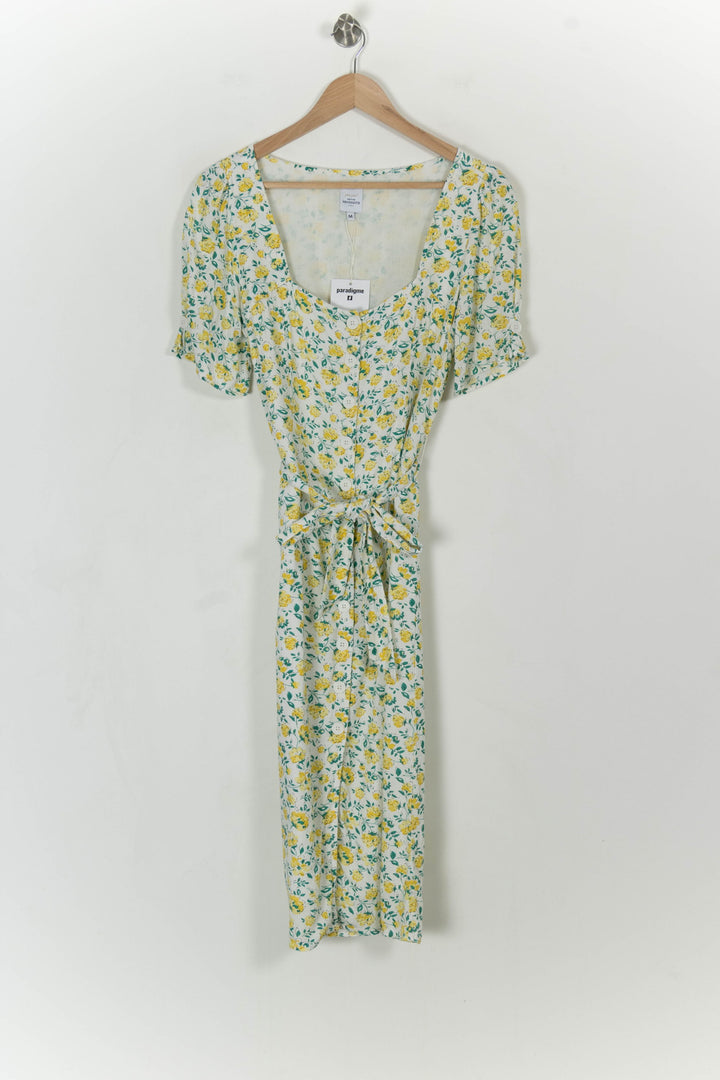 Robe Longue Blanche et Jaune - Taille M/38 de la marque Petite Mendigote | PARAD107038 - Vendu par Paradigme - Image 2