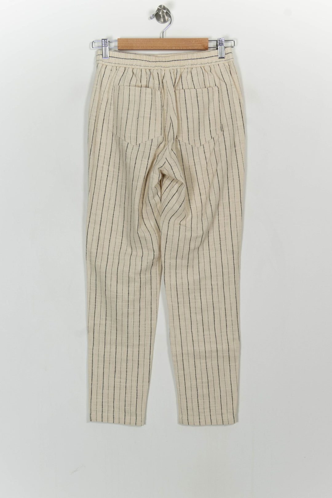 Pantalon Rayé Beige et Noir - Taille S/36 de la marque Maison 123 | PARAD107042 - Vendu par Paradigme - Image 4