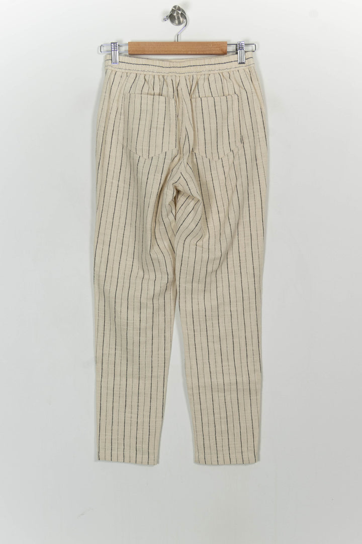 Pantalon Rayé Beige et Noir - Taille S/36 de la marque Maison 123 | PARAD107042 - Vendu par Paradigme - Image 4