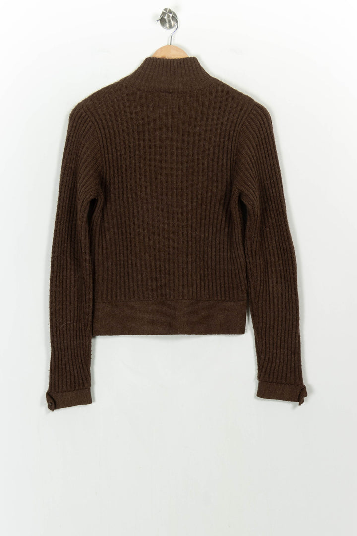 Cardigan Marron - Taille S/36 de la marque Claudie Pierlot | PARAD107047 - Vendu par Paradigme - Image 4