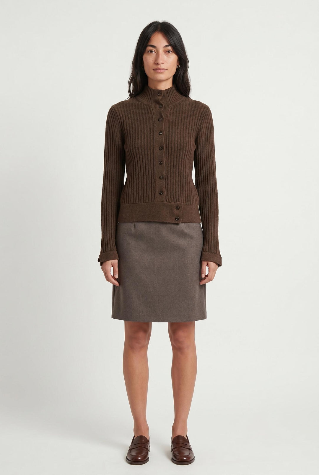 Cardigan Marron - Taille S/36 de la marque Claudie Pierlot | PARAD107047 - Vendu par Paradigme - Image 1