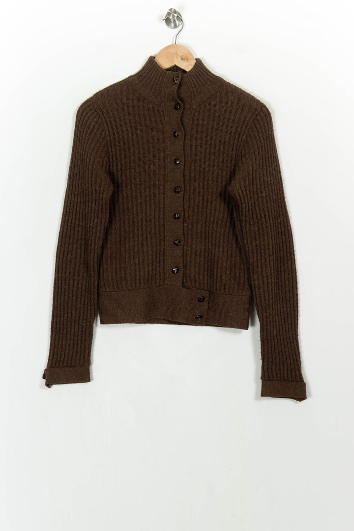 Cardigan Marron - Taille S/36 de la marque Claudie Pierlot | PARAD107047 - Vendu par Paradigme - Image 2