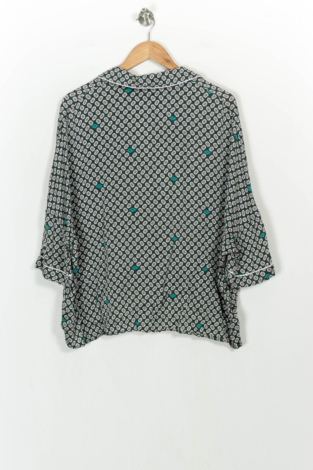 Chemise Verte et Blanche - Taille M/38 de la marque Maje | PARAD107048 - Vendu par Paradigme - Image 4