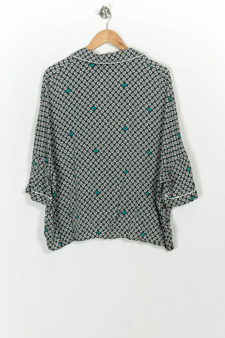 Chemise Verte et Blanche - Taille M/38 de la marque Maje | PARAD107048 - Vendu par Paradigme - Image 4