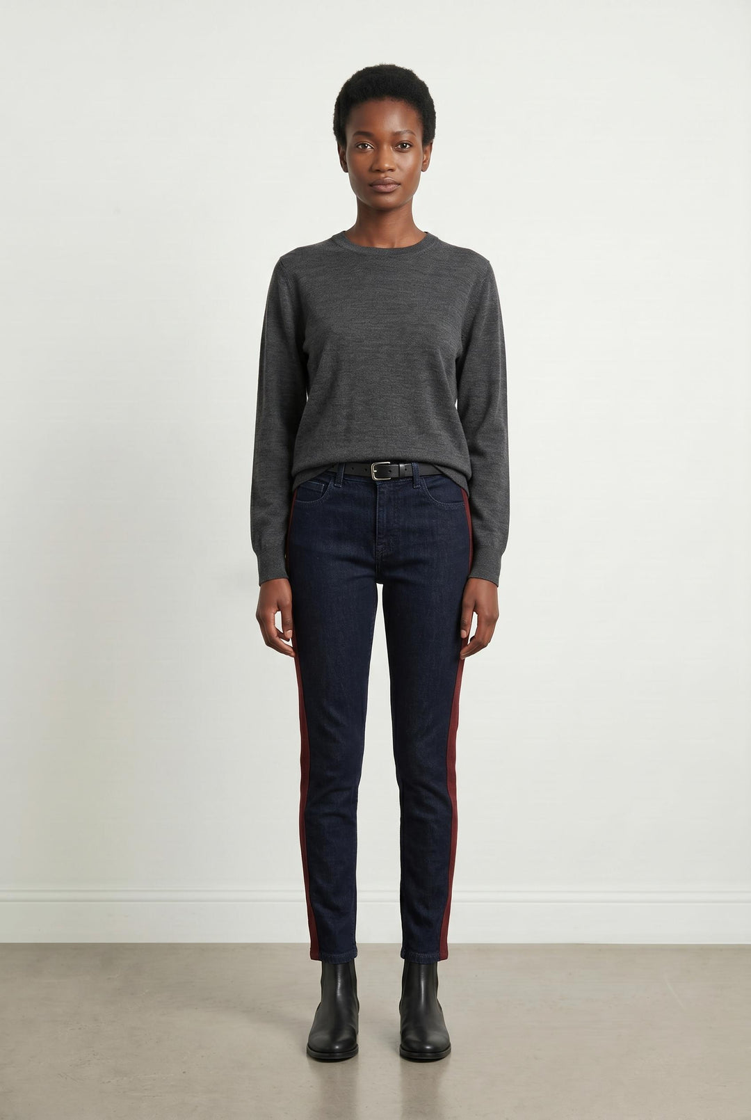 Jean Bleu et Bordeaux - Taille S/36 de la marque Claudie Pierlot | PARAD107050 - Vendu par Paradigme - Image 1