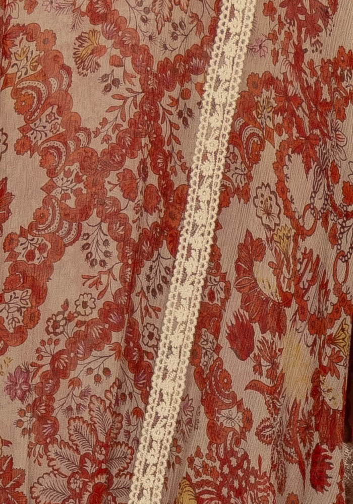 Blouse Rouge et Beige - Taille S/36 de la marque The Kooples | PARAD107057 - Vendu par Paradigme - Image 3