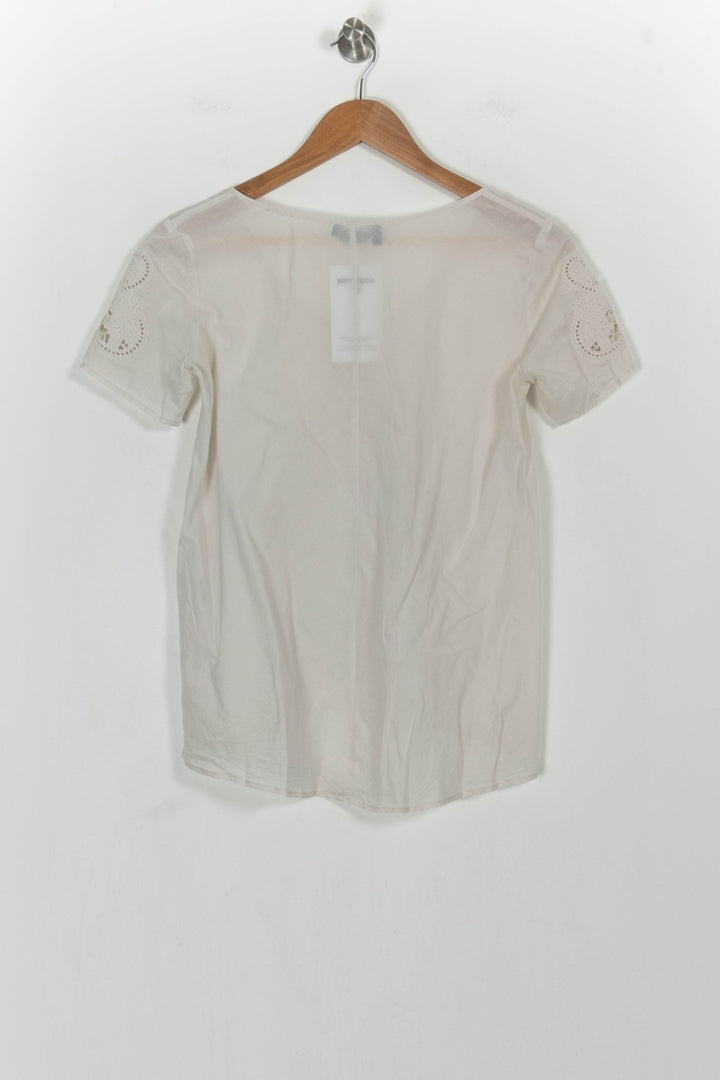 Blouse Blanche - Taille S/36 de la marque The Kooples | PARAD107063 - Vendu par Paradigme - Image 4