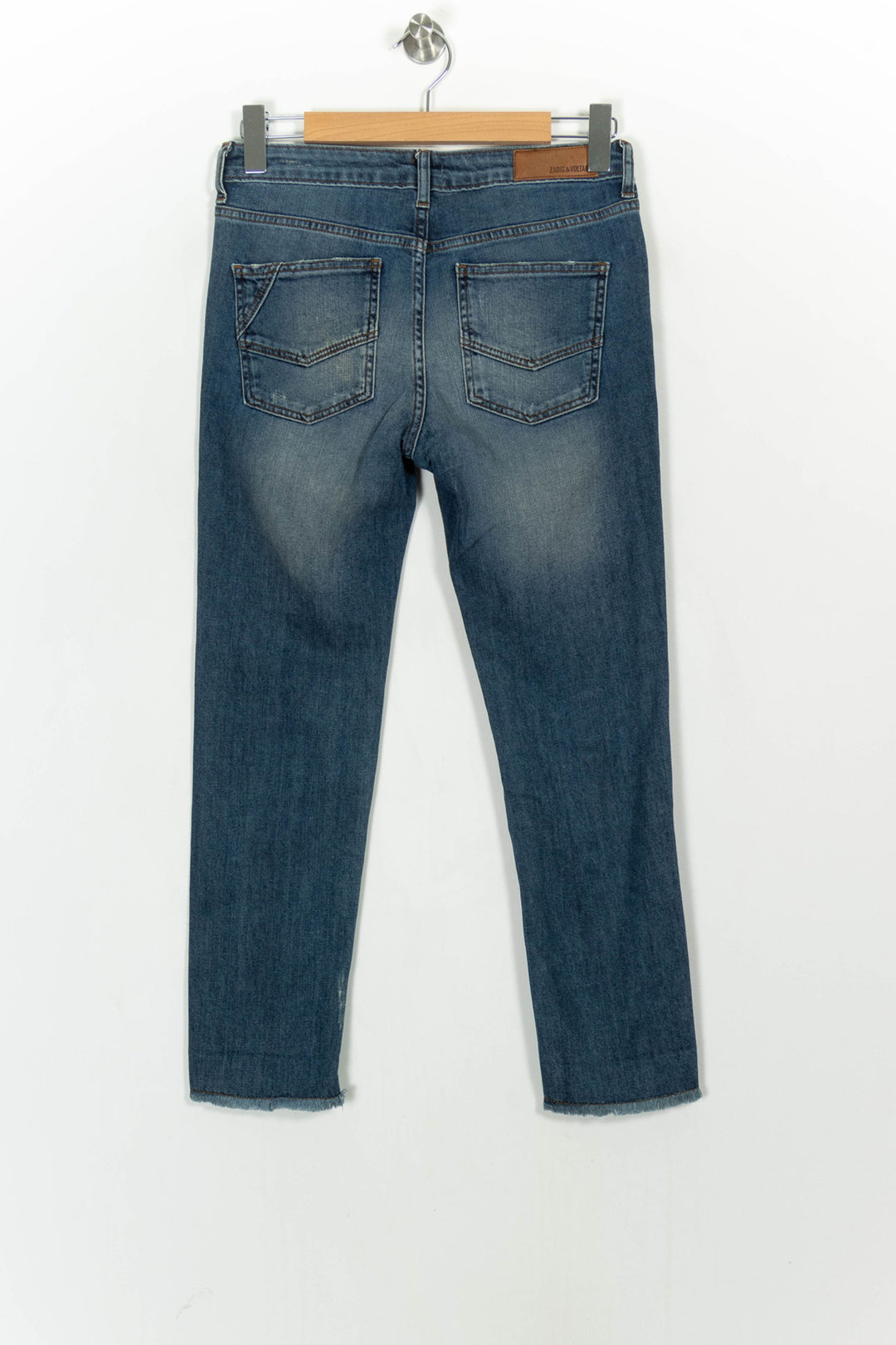 Jean Déchiré Bleu - Taille S/36 de la marque Zadig&Voltaire | PARAD107064 - Vendu par Paradigme - Image 4