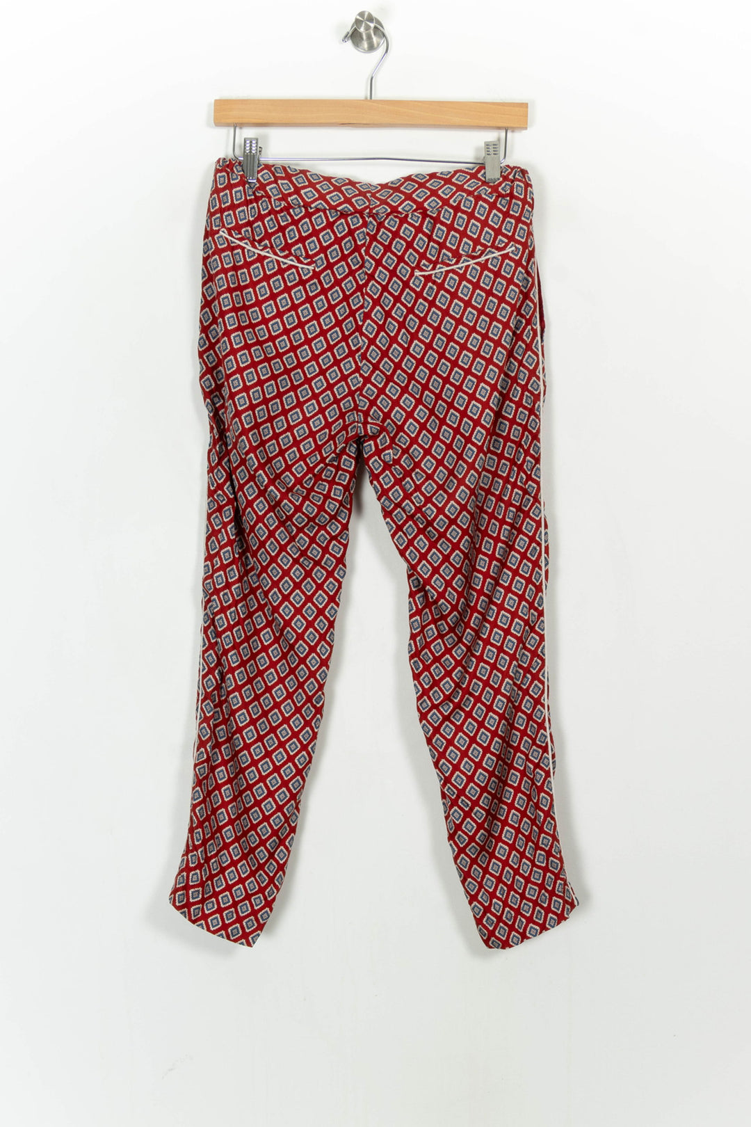 Pantalon Imprimé Bordeaux et Blanc - Taille S/36 de la marque The Kooples | PARAD107068 - Vendu par Paradigme - Image 4