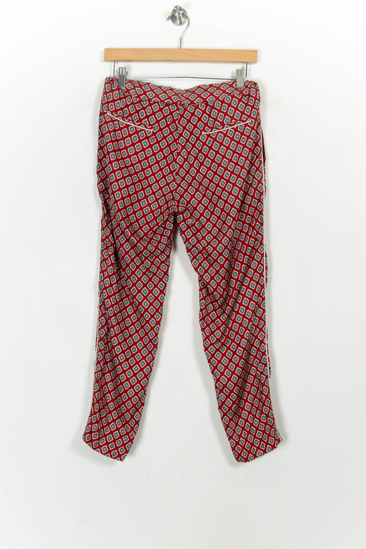 Pantalon Imprimé Bordeaux et Blanc - Taille S/36 de la marque The Kooples | PARAD107068 - Vendu par Paradigme - Image 4