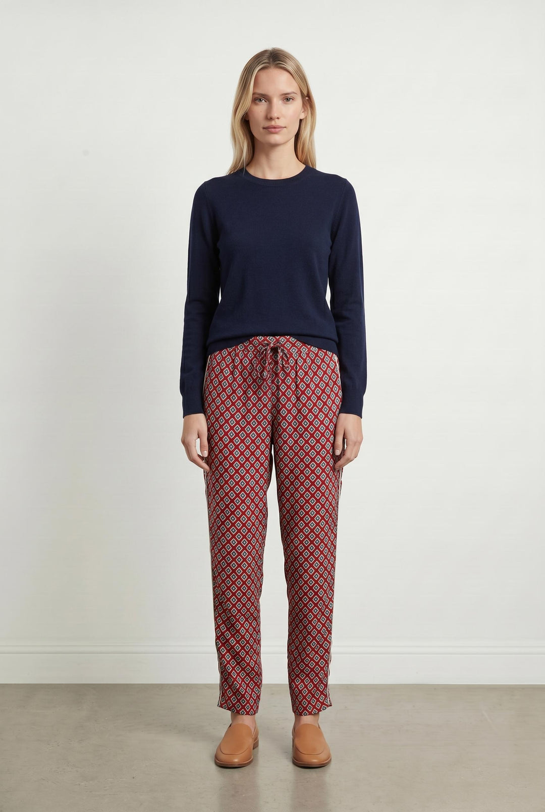 Pantalon Imprimé Bordeaux et Blanc - Taille S/36 de la marque The Kooples | PARAD107068 - Vendu par Paradigme - Image 1