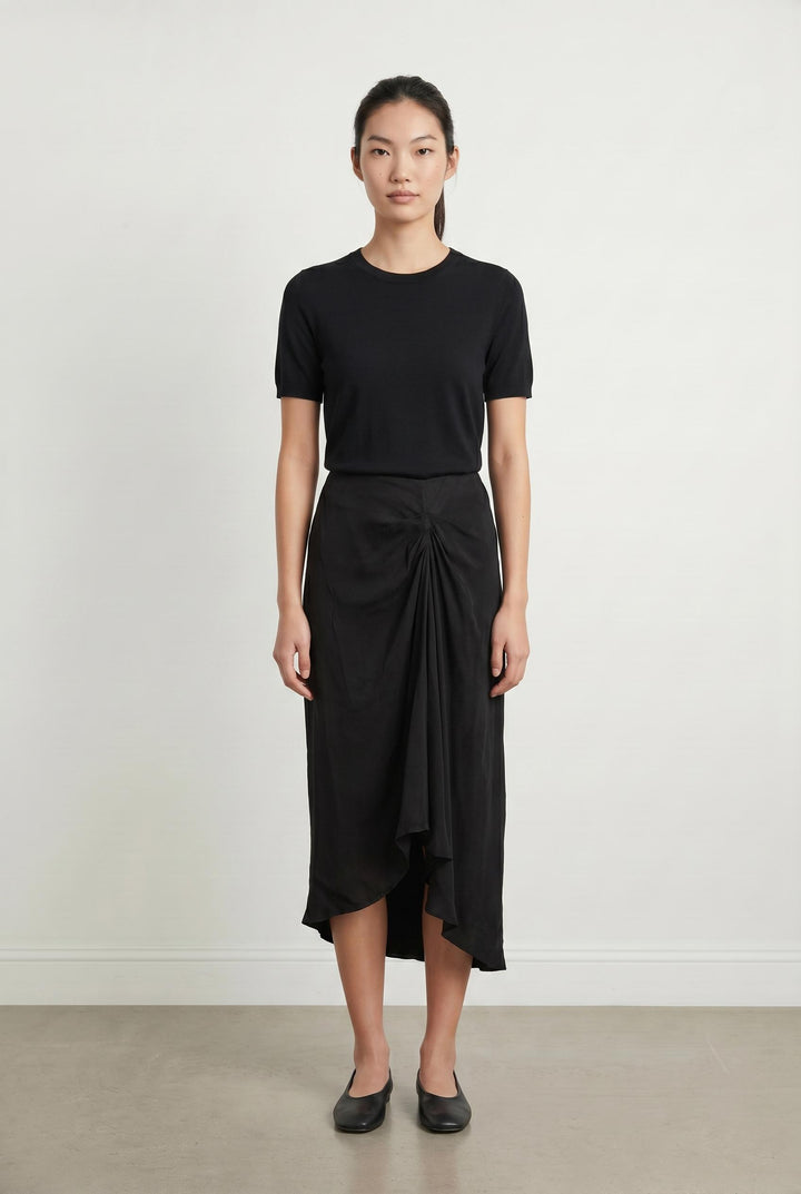 Jupe Asymétrique Noire - Taille S/36 de la marque ba&sh | PARAD107071 - Vendu par Paradigme - Image 1