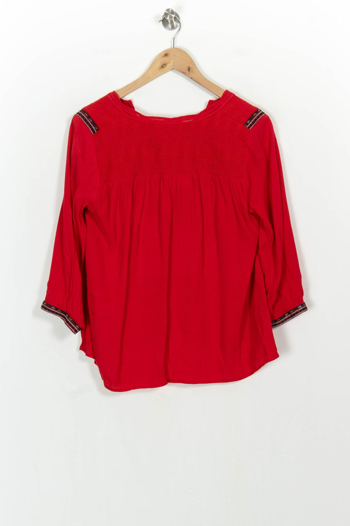Blouse Rouge - Taille M/38 de la marque ba&sh | PARAD107075 - Vendu par Paradigme - Image 4