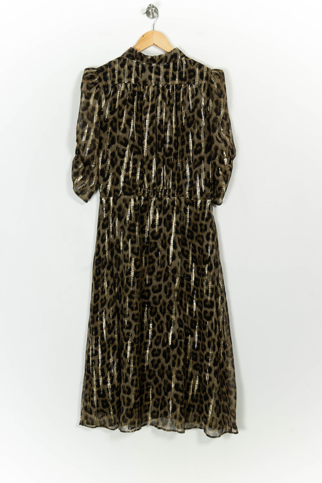 Robe Midi Dorée et Noire - Taille S/36 de la marque ba&sh | PARAD107076 - Vendu par Paradigme - Image 4