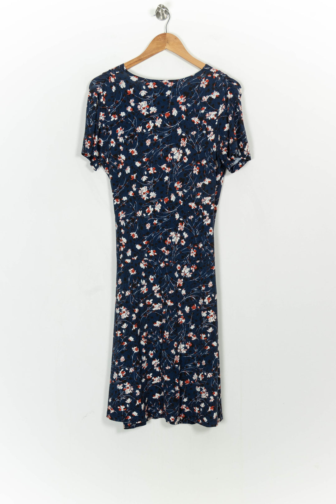Robe Fleurie Bleu et Blanche - Taille S/36 de la marque La Fée Maraboutée | PARAD107080 - Vendu par Paradigme - Image 4
