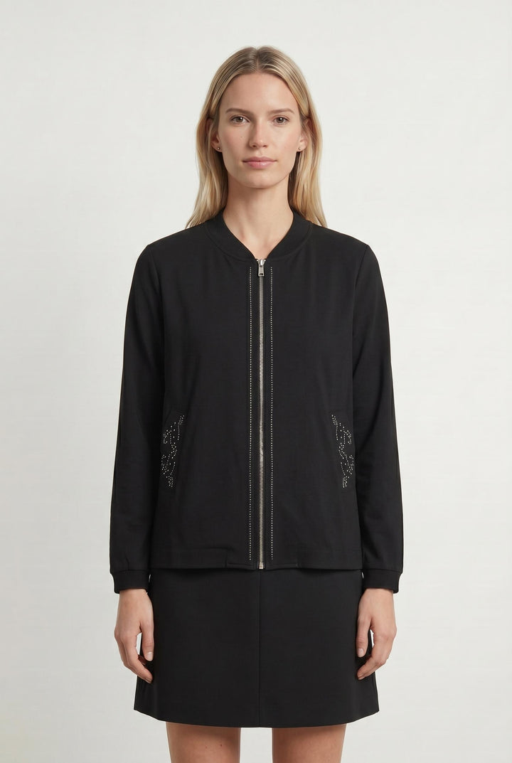 Blouson Noir - Taille S/36 de la marque Indies | PARAD107082 - Vendu par Paradigme - Image 1