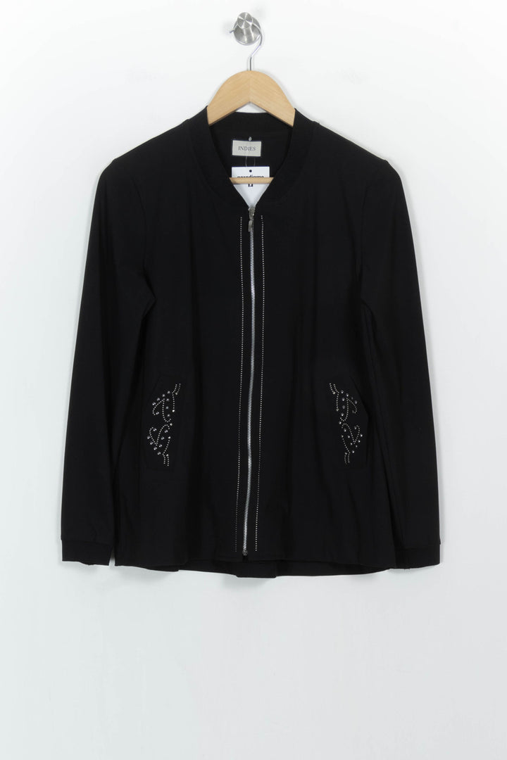 Blouson Noir - Taille S/36 de la marque Indies | PARAD107082 - Vendu par Paradigme - Image 2