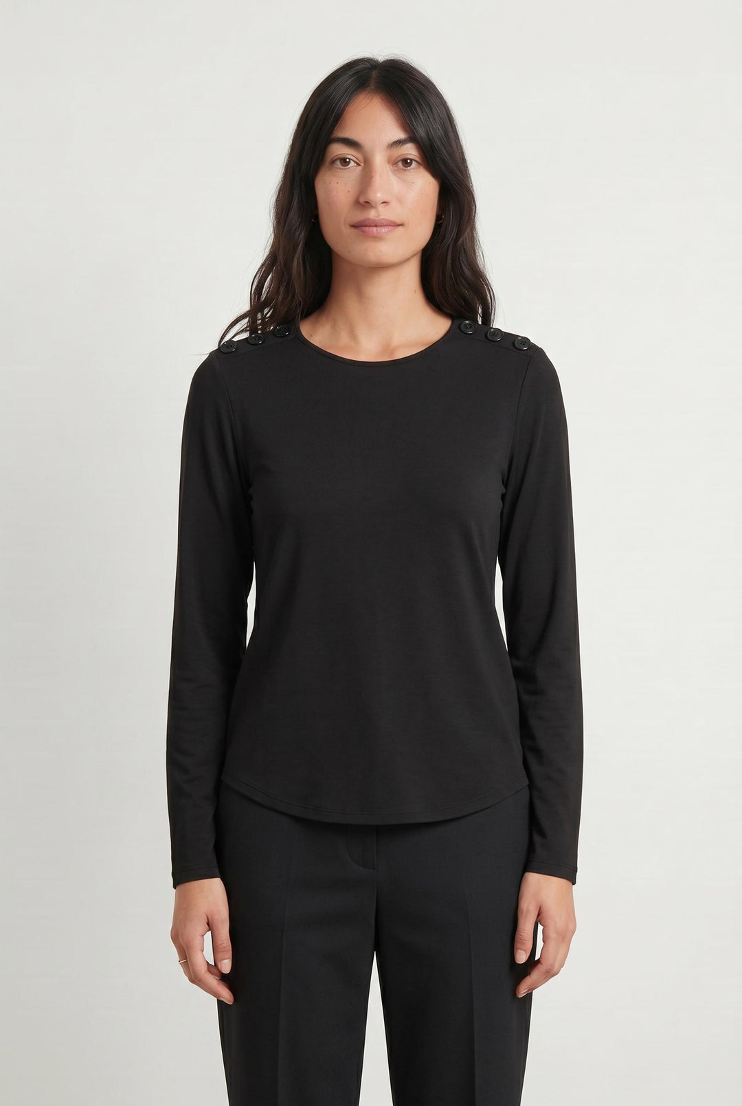 T-shirt Manches Longues Vert - Taille M/38 de la marque Indies | PARAD107083 - Vendu par Paradigme - Image 1