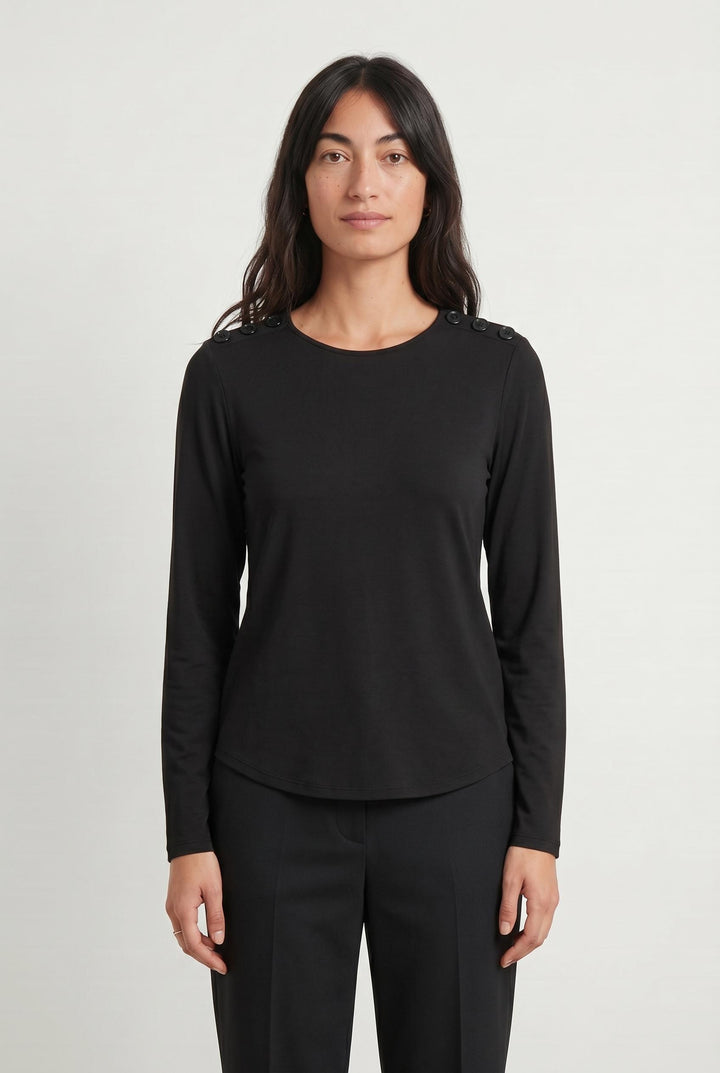T-shirt Manches Longues Vert - Taille M/38 de la marque Indies | PARAD107083 - Vendu par Paradigme - Image 1