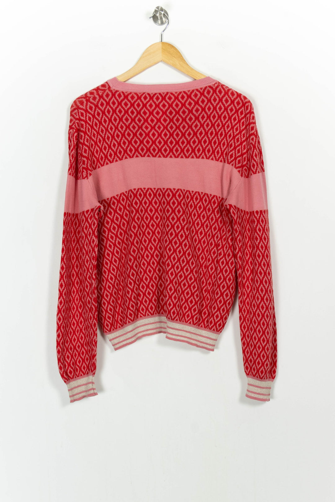 Pull Rose et Rouge - Taille XL/42 de la marque Imprevu | PARAD107086 - Vendu par Paradigme - Image 4