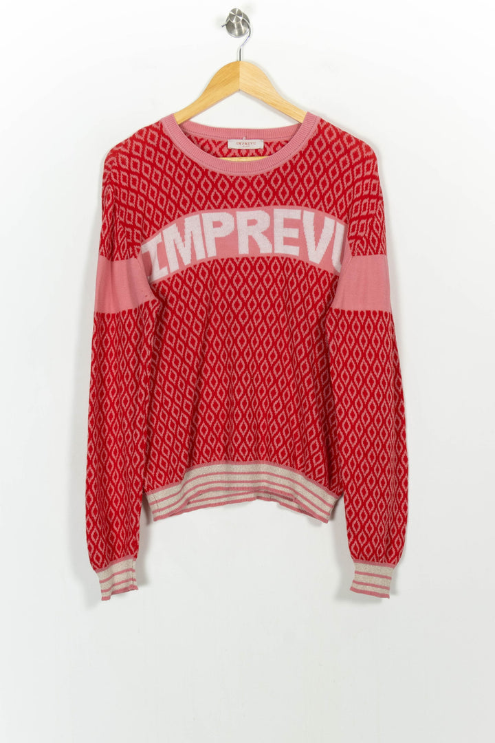 Pull Rose et Rouge - Taille XL/42 de la marque Imprevu | PARAD107086 - Vendu par Paradigme - Image 2