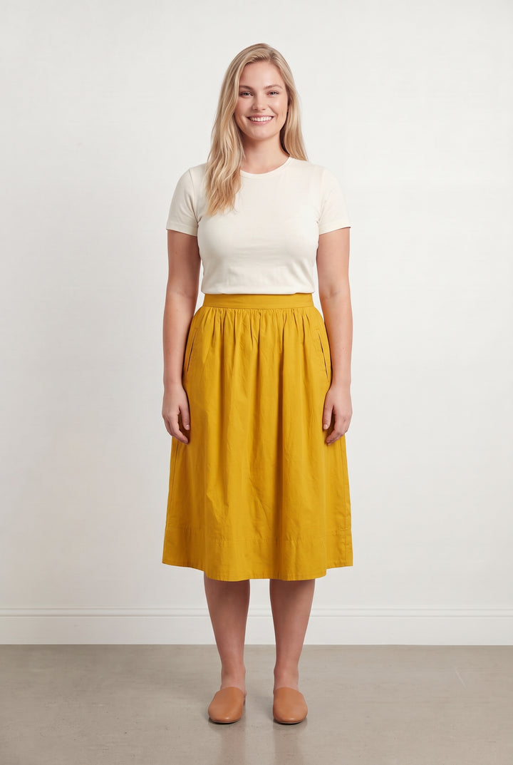 Jupe Midi Orange - Taille XXL/44 de la marque Comptoir des Cotonniers | PARAD107089 - Vendu par Paradigme - Image 1