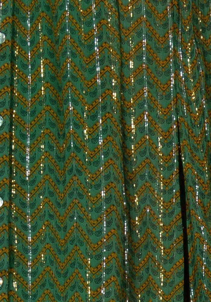 Blouse Verte et Orange - Taille XS/34 de la marque ba&sh | PARAD107090 - Vendu par Paradigme - Image 3