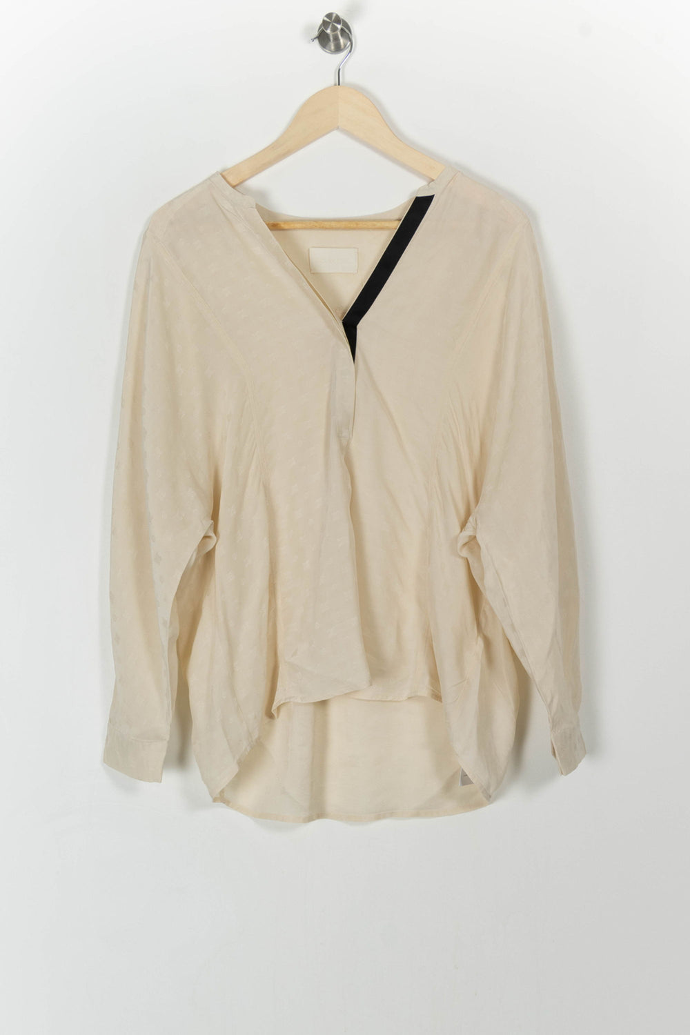 Blouse Beige et Noire - Taille M/38 de la marque Zadig&Voltaire | PARAD107091 - Vendu par Paradigme - Image 2