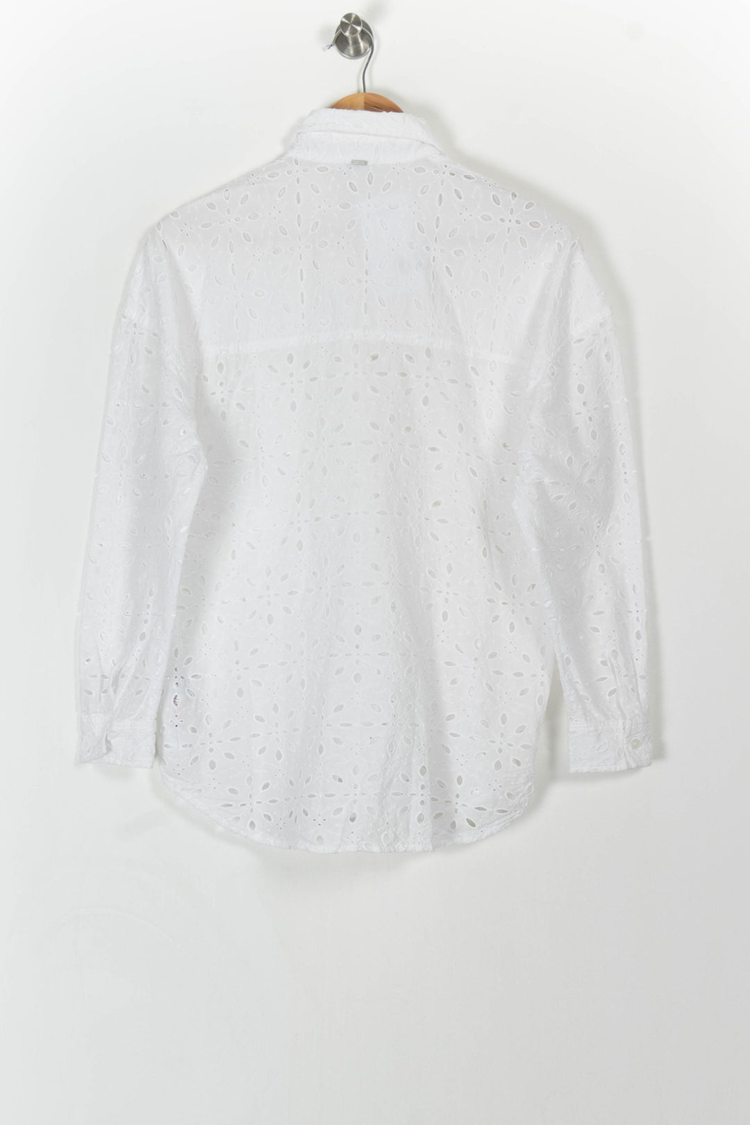 Chemise Brodée Blanche - Taille XS/34 de la marque IKKS | PARAD107095 - Vendu par Paradigme - Image 4