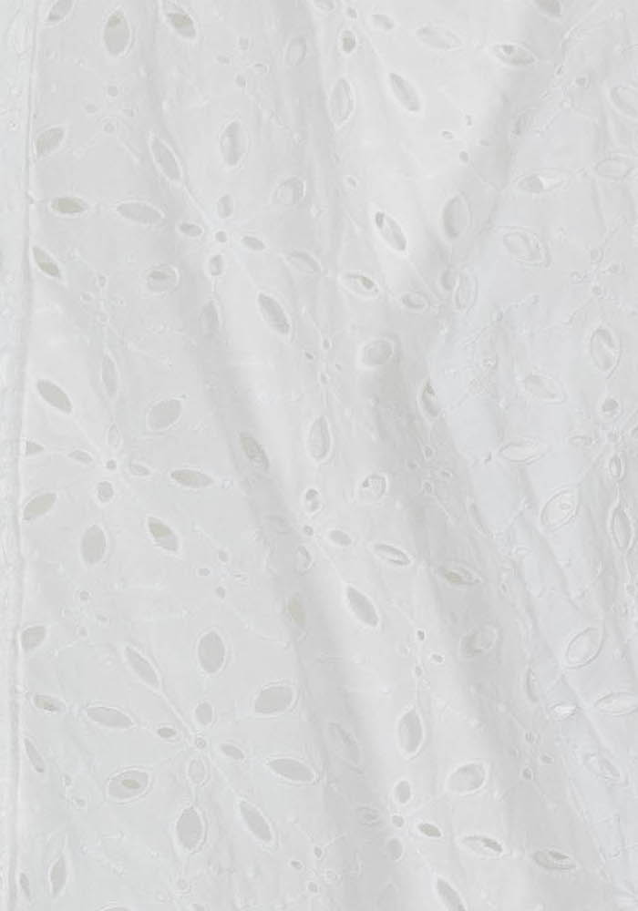 Chemise Brodée Blanche - Taille XS/34 de la marque IKKS | PARAD107095 - Vendu par Paradigme - Image 3