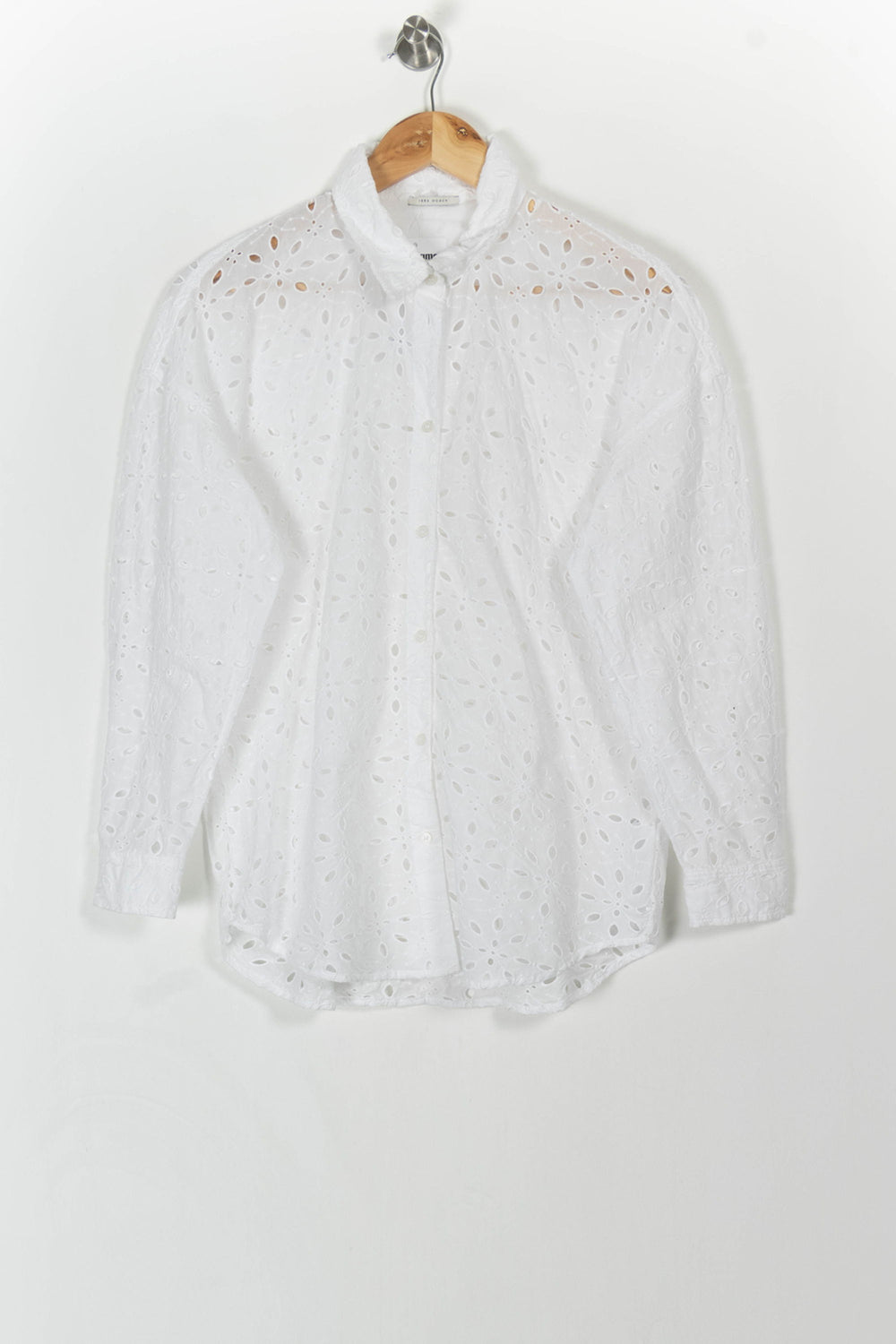 Chemise Brodée Blanche - Taille XS/34 de la marque IKKS | PARAD107095 - Vendu par Paradigme - Image 2