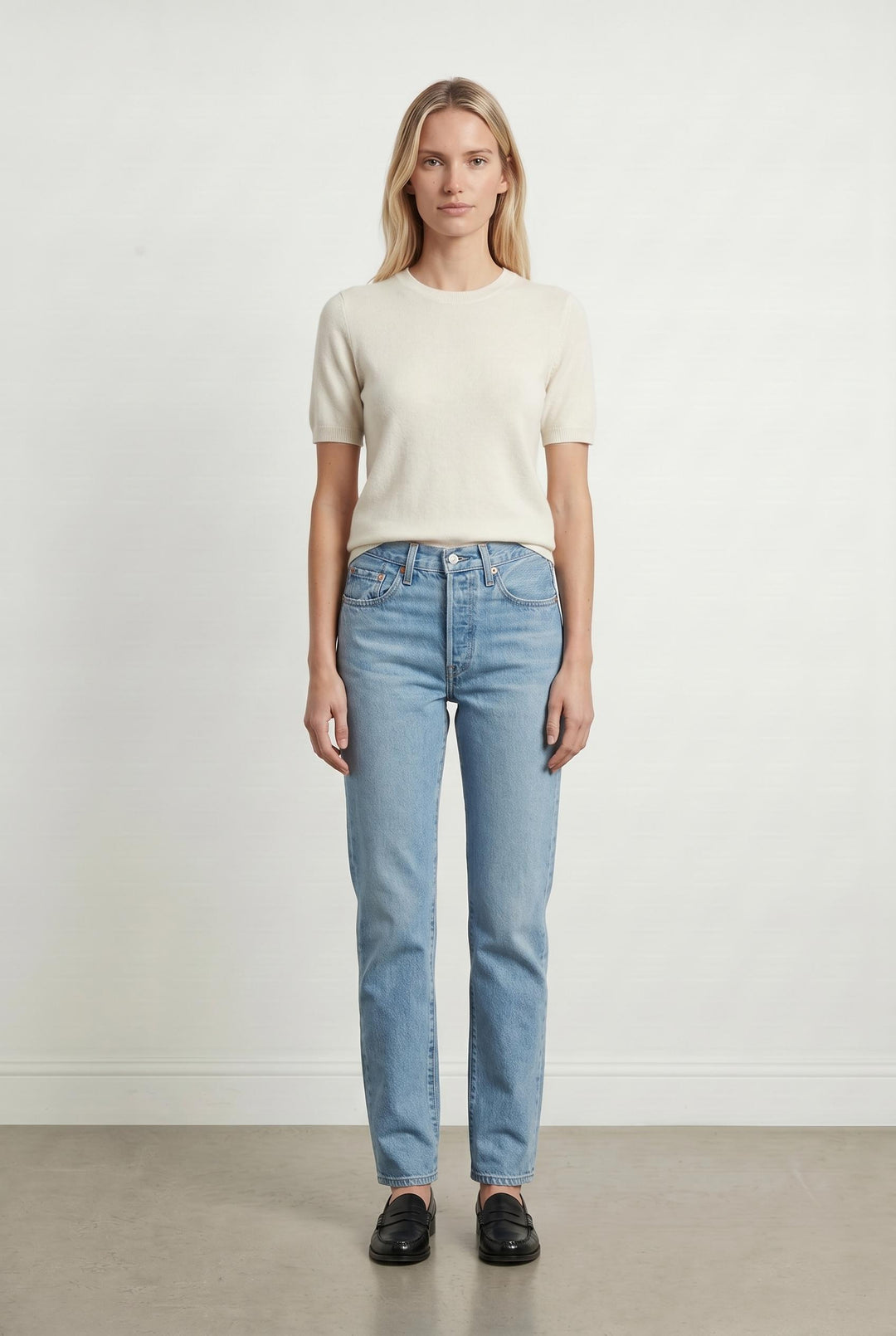 Jean Droit Bleu - Taille XS/34 de la marque Levi's | PARAD107096 - Vendu par Paradigme - Image 1