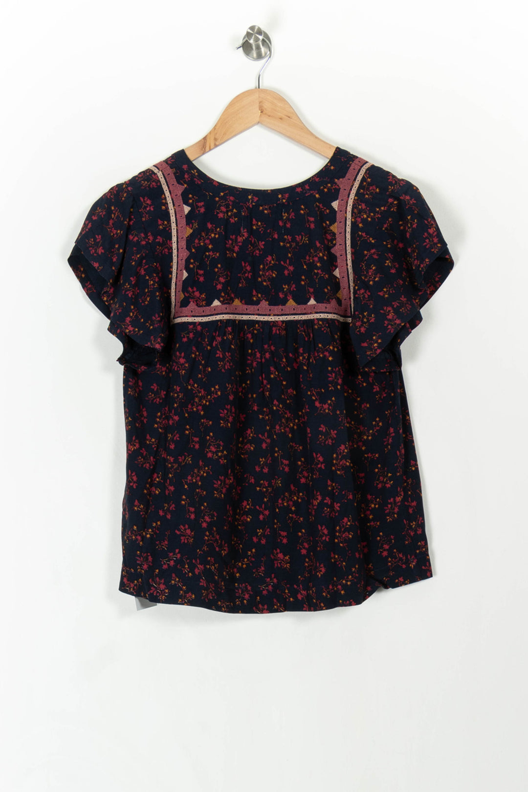 Blouse Bleu et Rouge - Taille S/36 de la marque ba&sh | PARAD107097 - Vendu par Paradigme - Image 4