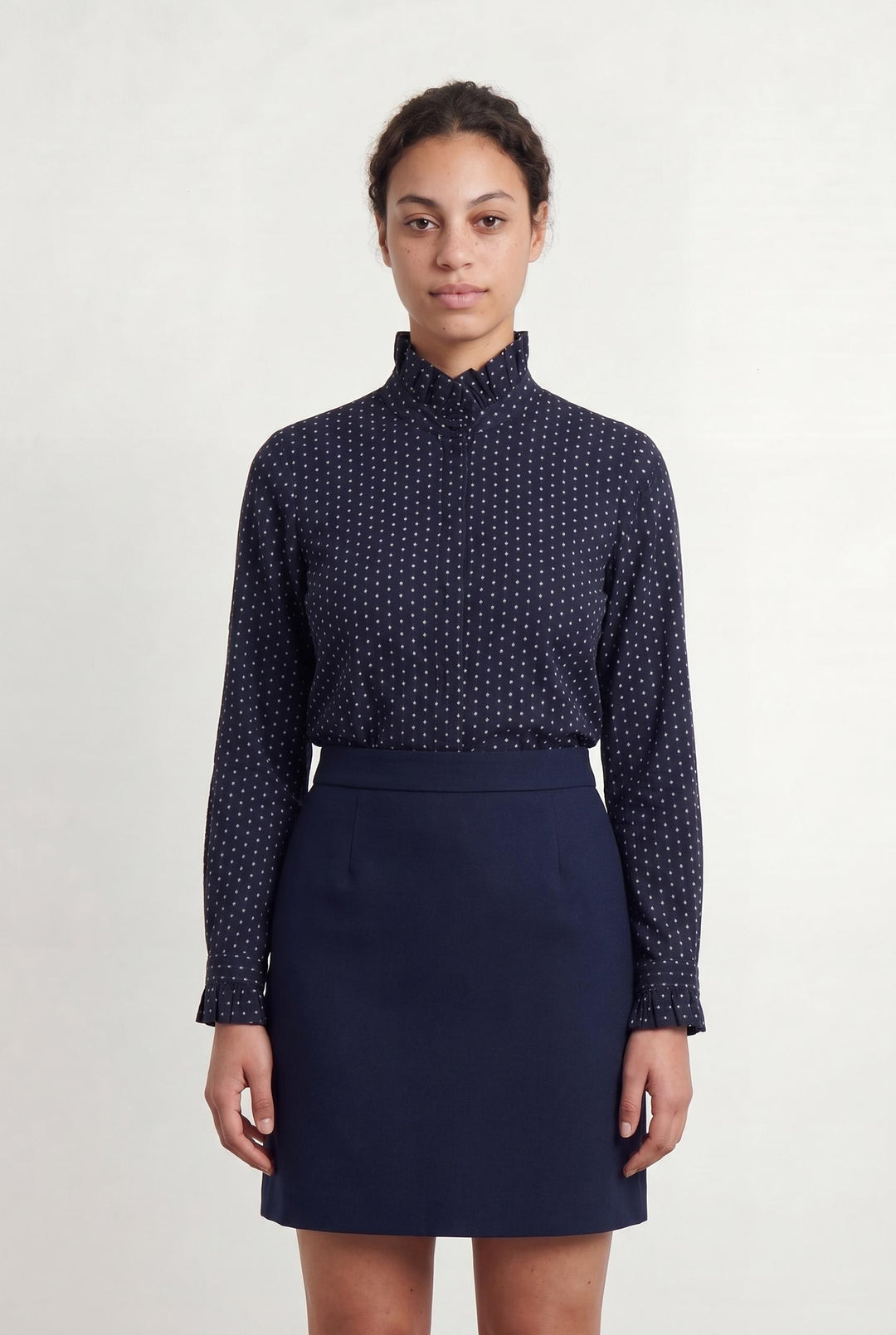 Chemise Bleu et Blanche - Taille L/40 de la marque Claudie Pierlot | PARAD107098 - Vendu par Paradigme - Image 1
