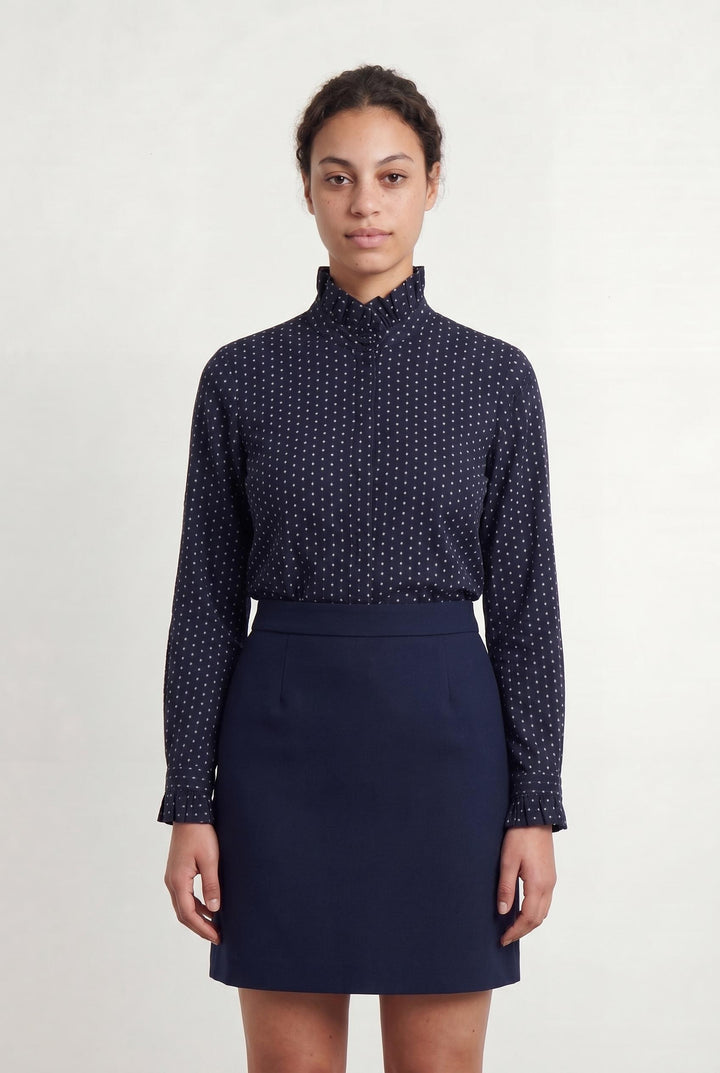 Chemise Bleu et Blanche - Taille L/40 de la marque Claudie Pierlot | PARAD107098 - Vendu par Paradigme - Image 1