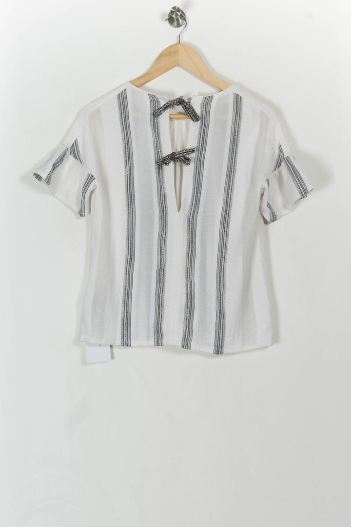 Blouse Blanche et Noire - Taille S/36 de la marque Sessùn | PARAD107099 - Vendu par Paradigme - Image 4