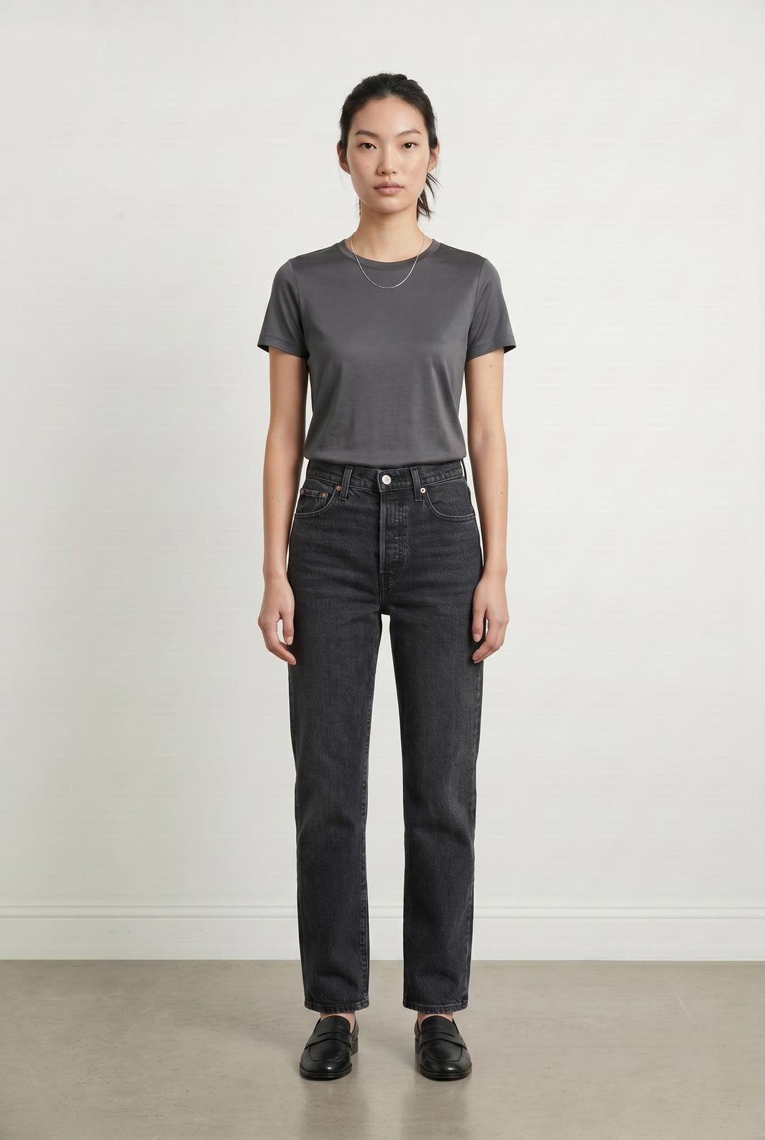 Jean Droit Gris - Taille S/36 de la marque Levi's | PARAD107104 - Vendu par Paradigme - Image 1