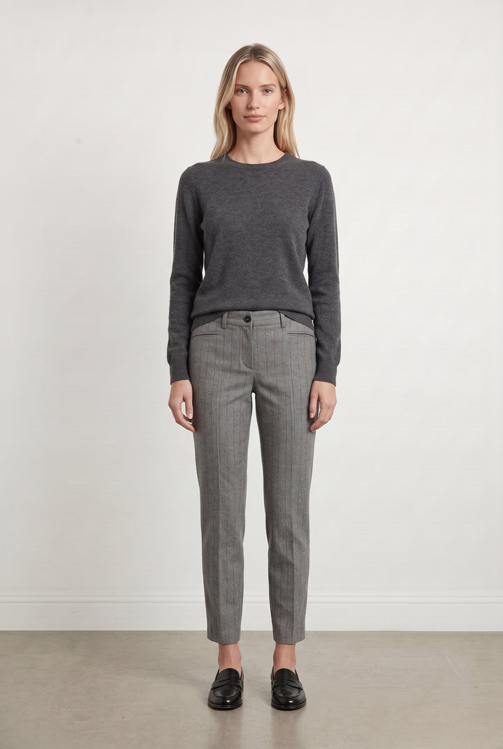 Pantalon Gris à Rayures - Taille XS/34 de la marque Pablo | PARAD107110 - Vendu par Paradigme - Image 1