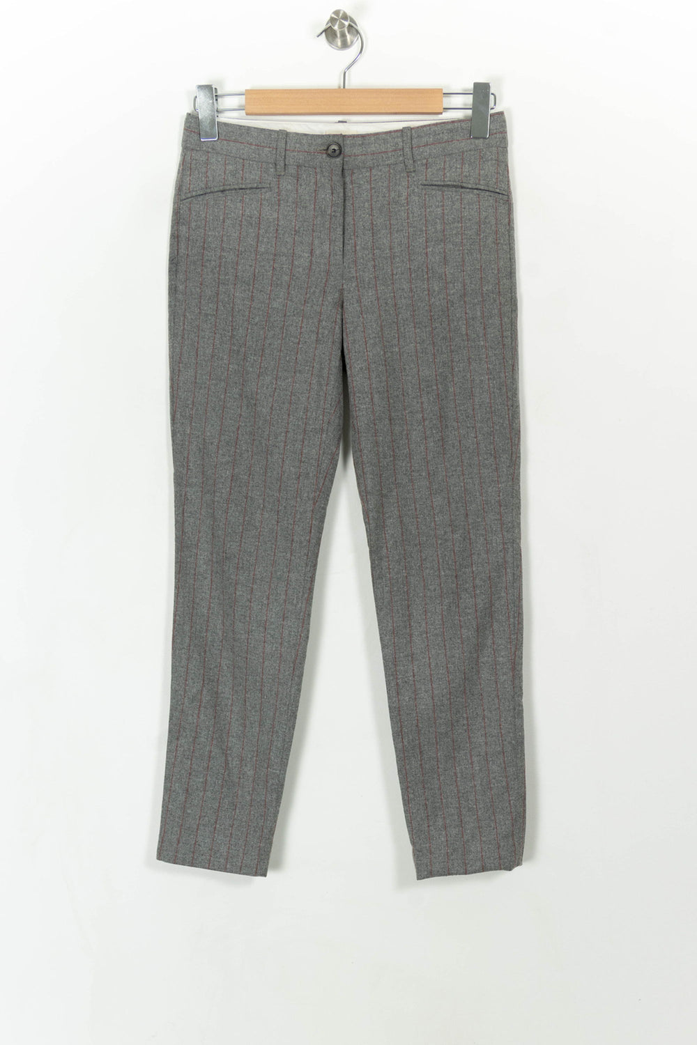 Pantalon Gris à Rayures - Taille XS/34 de la marque Pablo | PARAD107110 - Vendu par Paradigme - Image 2