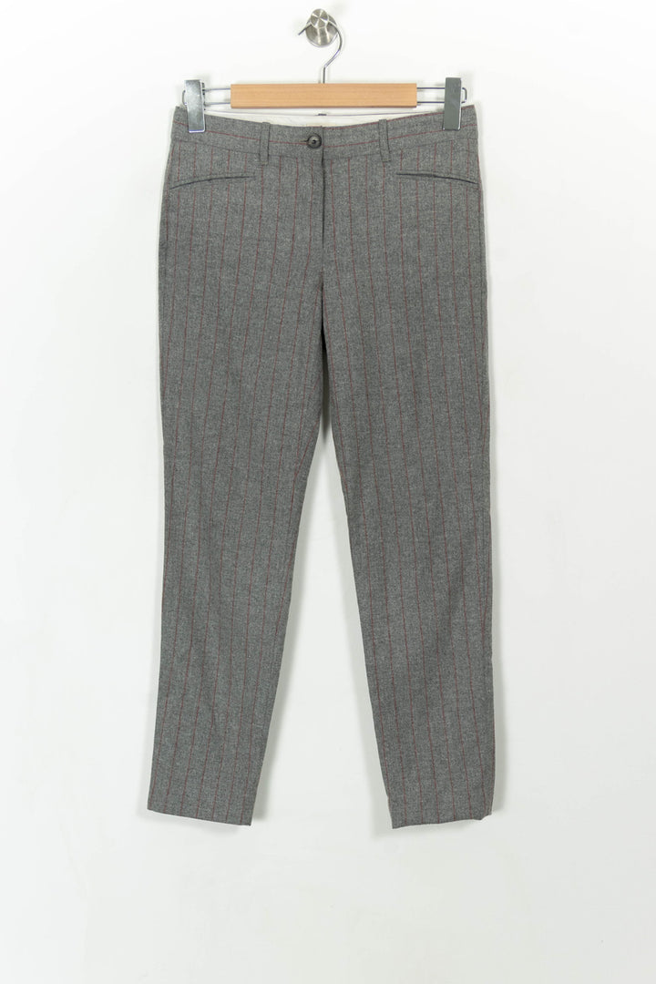Pantalon Gris à Rayures - Taille XS/34 de la marque Pablo | PARAD107110 - Vendu par Paradigme - Image 2