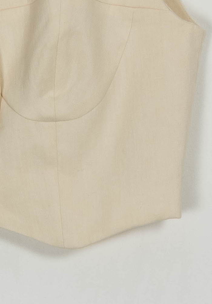 Gilet Beige - Taille S/36 de la marque Sandro | PARAD107112 - Vendu par Paradigme - Image 3