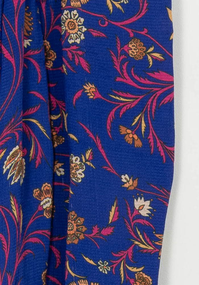 Jupe Midi Bleue et Jaune - Taille S/36 de la marque ba&sh | PARAD107113 - Vendu par Paradigme - Image 3
