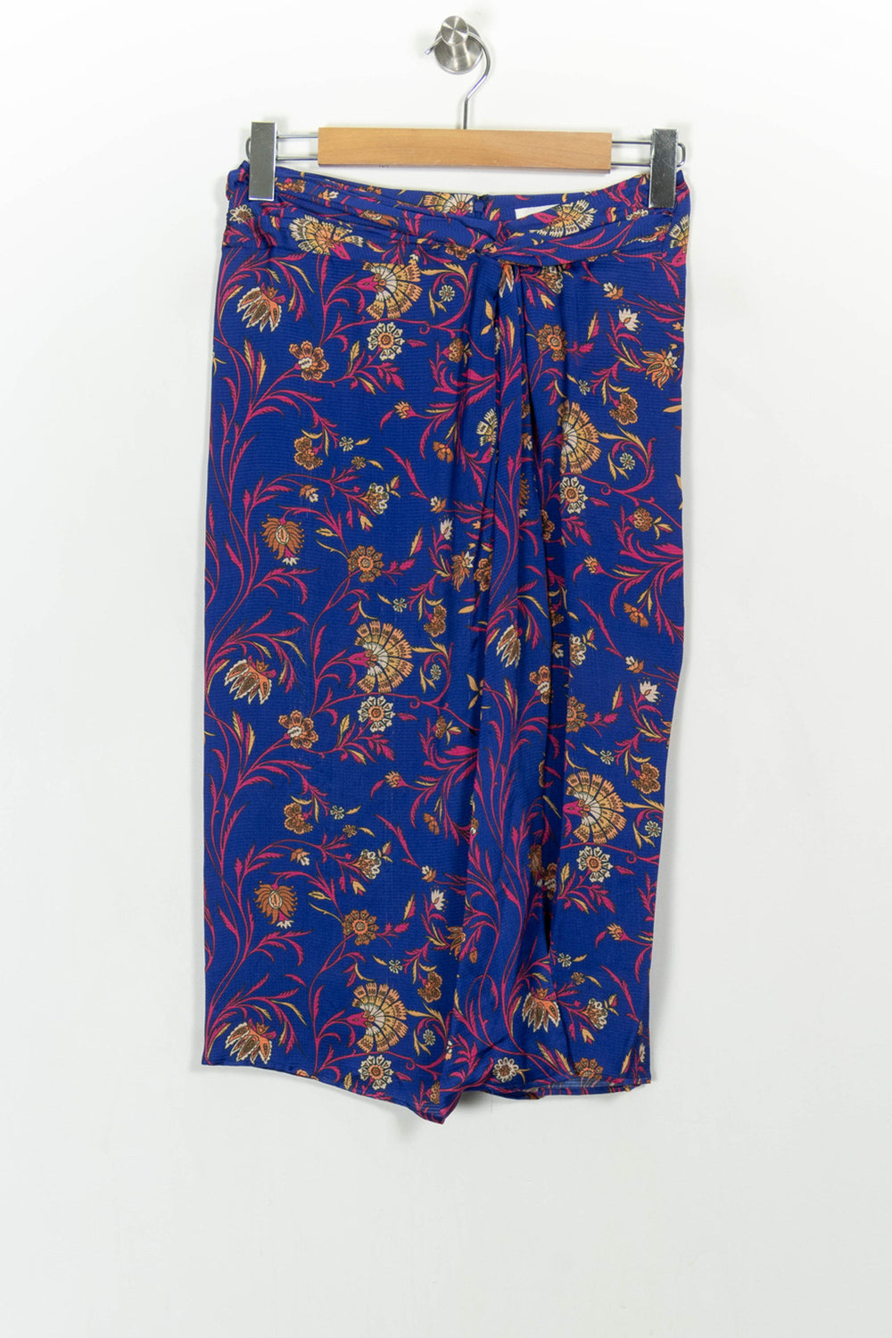 Jupe Midi Bleue et Jaune - Taille S/36 de la marque ba&sh | PARAD107113 - Vendu par Paradigme - Image 2