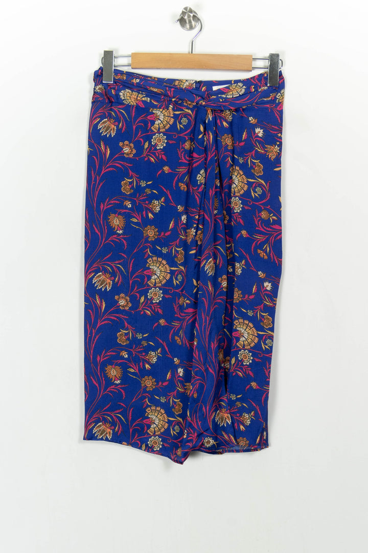 Jupe Midi Bleue et Jaune - Taille S/36 de la marque ba&sh | PARAD107113 - Vendu par Paradigme - Image 2