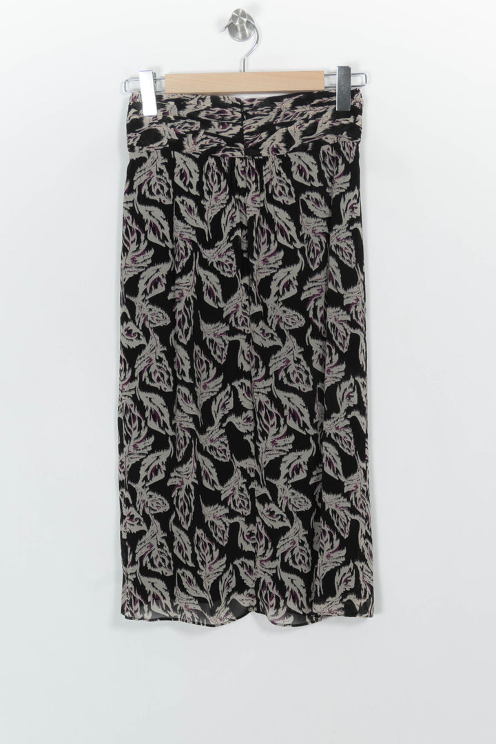 Jupe Midi Noire et Grise - Taille S/36 de la marque ba&sh | PARAD107114 - Vendu par Paradigme - Image 4