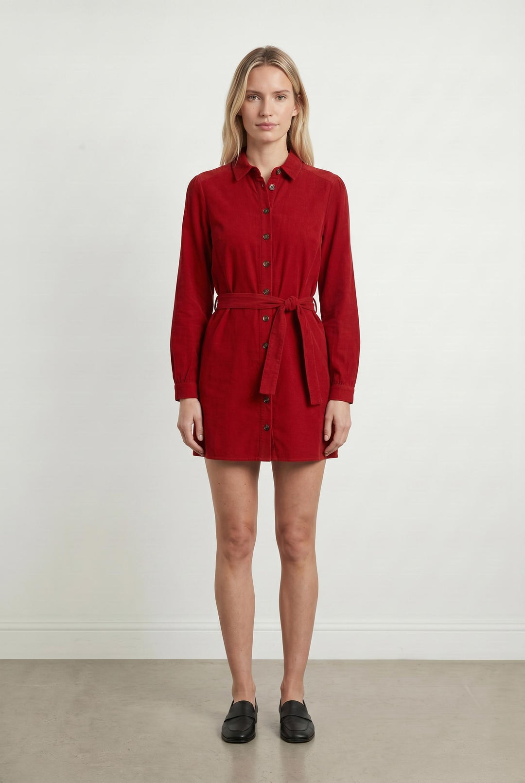 Robe chemise rouge - Taille S/36 de la marque Caroll | PARAD107120 - Vendu par Paradigme - Image 1