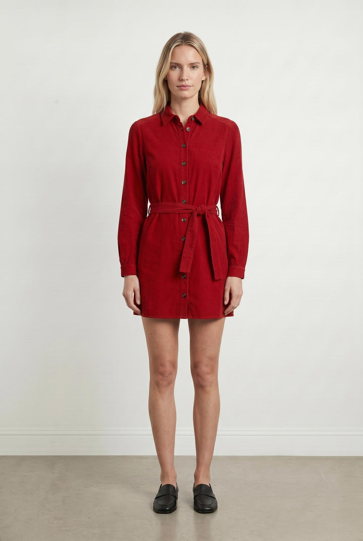 Robe chemise rouge - Taille S/36 de la marque Caroll | PARAD107120 - Vendu par Paradigme - Image 1