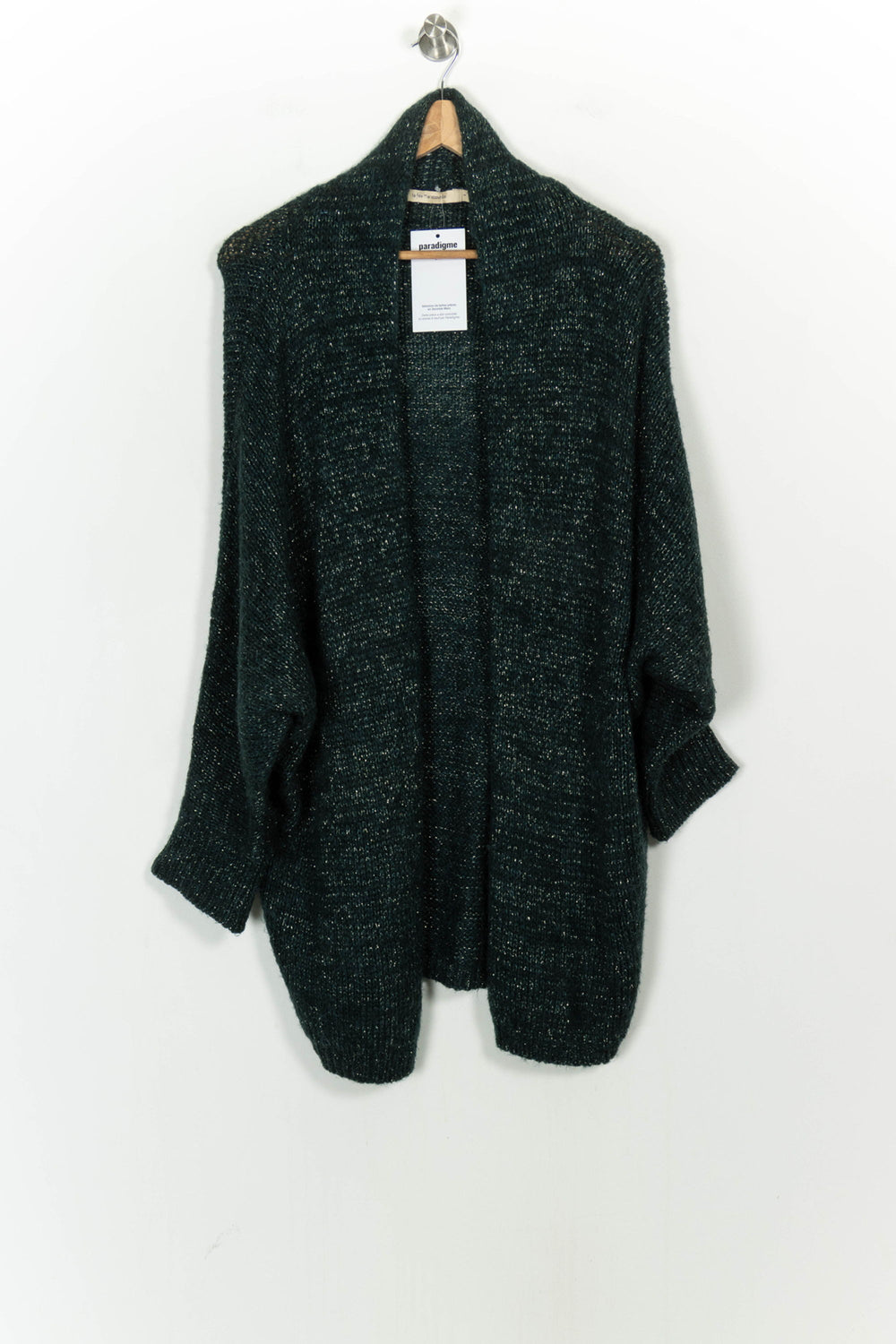 Cardigan Vert - Taille S/36 de la marque La Fée Maraboutée | PARAD107123 - Vendu par Paradigme - Image 2